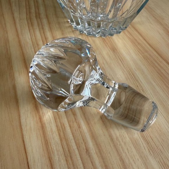Vintage Crystal Decanter With Stopper Bohemia Czech Republic Elegant Cut Thumbpr - Picture 6 of 10